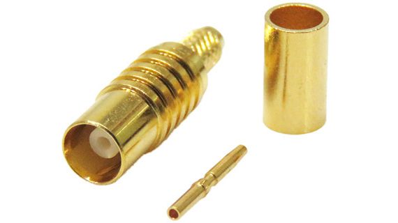 SMB Connector - Straight Plug to .078 Cable-Crimp